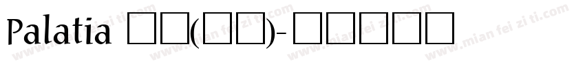 Palatia 粗体(西方)字体转换